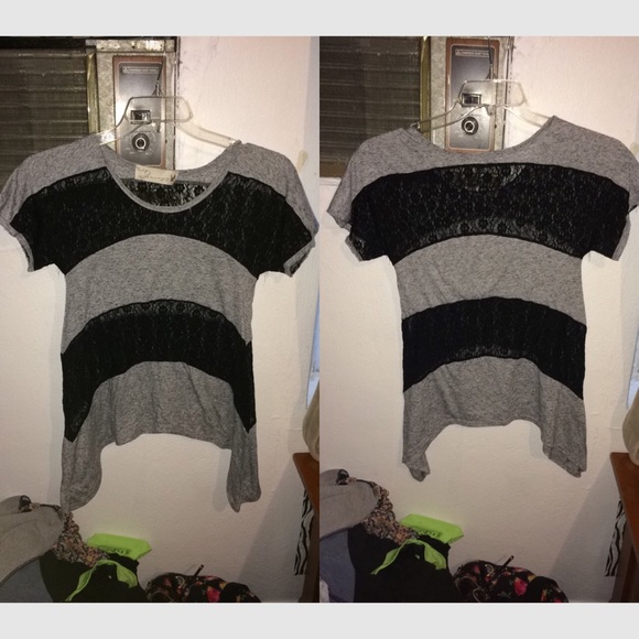 Lace and Jersey American Eagle top!