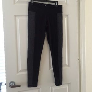 Black and grey yoga pants