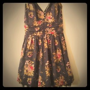 Free People cabbage rose, size 10 dress.