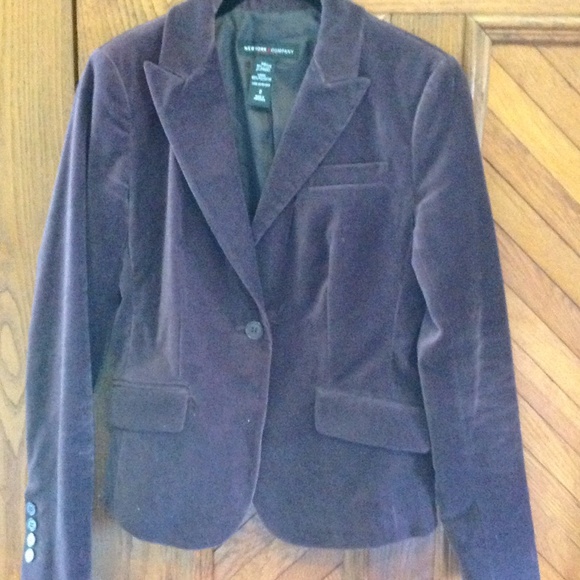 Deep Purple Velour Blazer