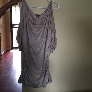 Taupe color dress top