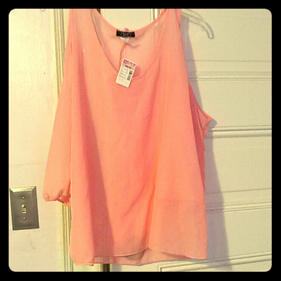 Sheer shirt Light pink