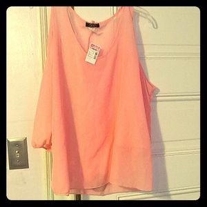 Sheer shirt Light pink