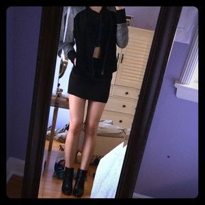 BCBG MAXAZRIA MARC BLACK MOTORCYCLE JACKET