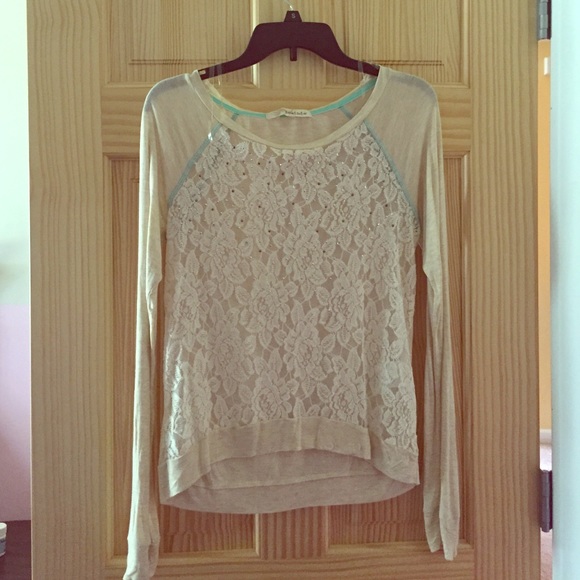 New!-Rewind lace long sleeve shirt