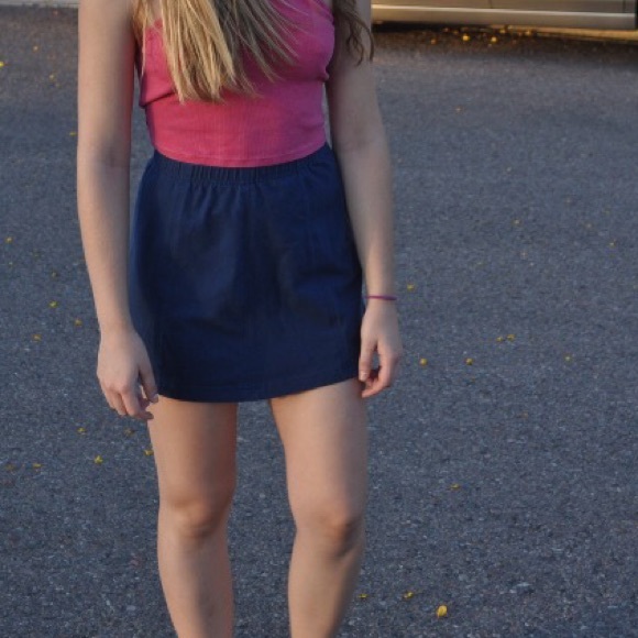 Blue skirt