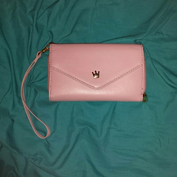 Pink and mint wallet