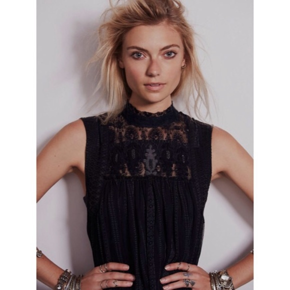 Free People Babylon Dress in Deep Navy - Picture 3 of 4