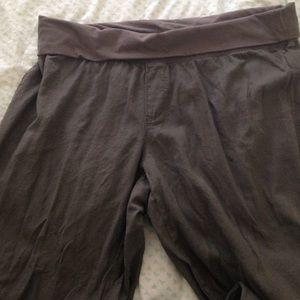 Women's Plus Roll-Waist Linen Blend Pants