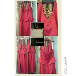 David's Bridal Dress in Candy Apple Red