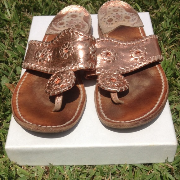 Jack Rogers copper sandals