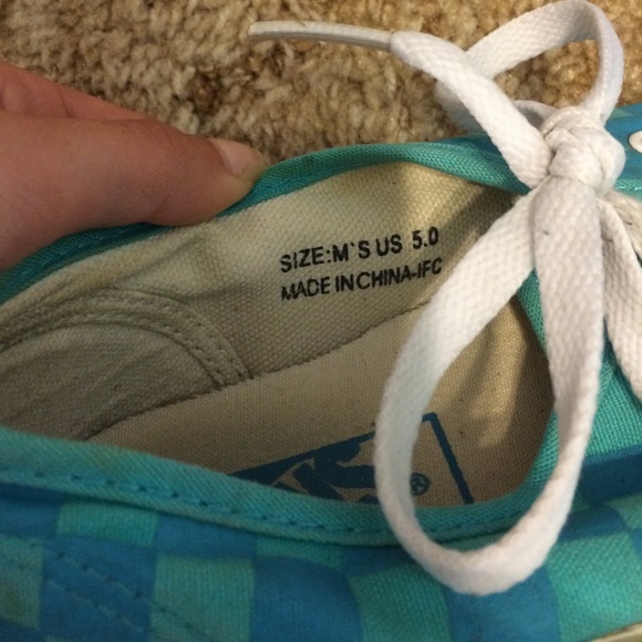 Blue patterned Vans - Picture 4 of 4