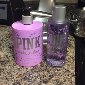 XX SOLD XX Pink make it shine duo