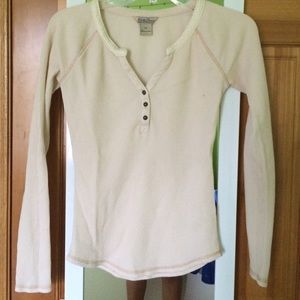 LUCKY BRAND Cream Long-Sleeve Shirt