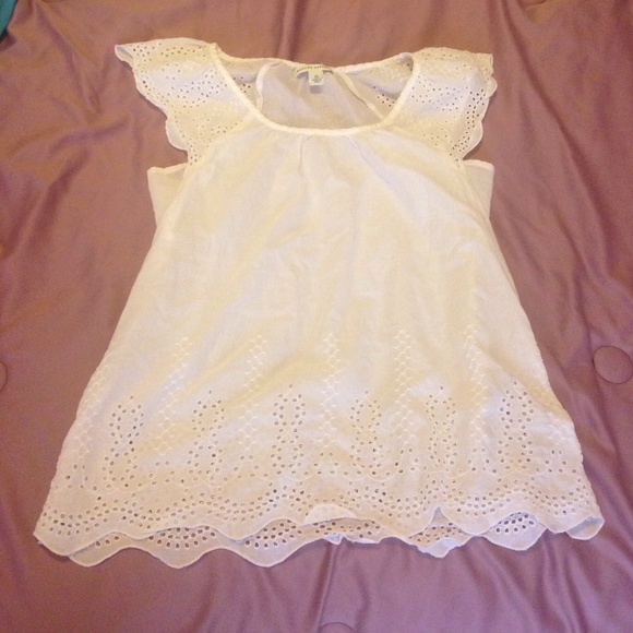 Banana Republic Tops - 💕☀️Banana Republic - XS - White Eyelet Summer Top