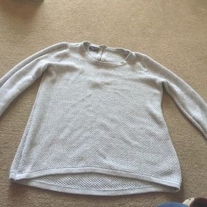 Grey knitted sweater