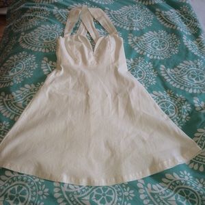 ‼️SOLD‼️ White Tobi Sweetheart dress
