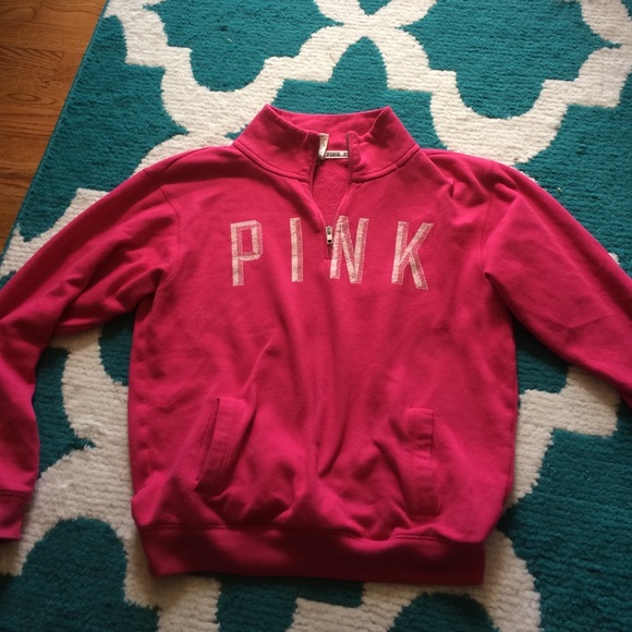 Victoria secret pink half zip