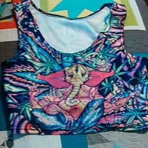 Elephant crop top