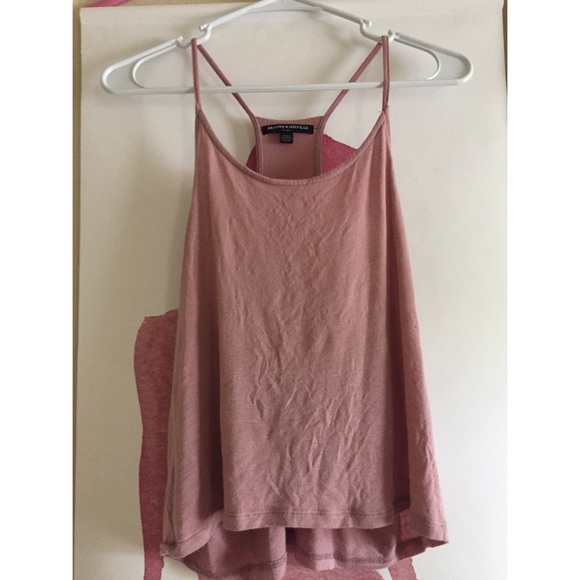 Brandy Melville Pink Razorback Tank Top, One Size.