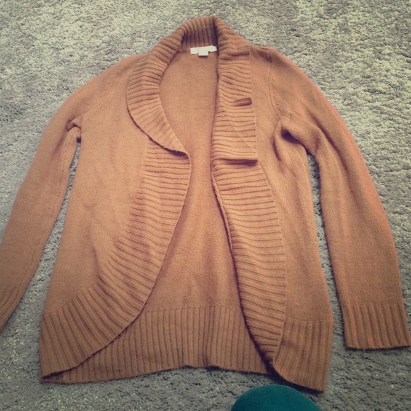 Light burnt brown sweater, buttonless, Forever 21