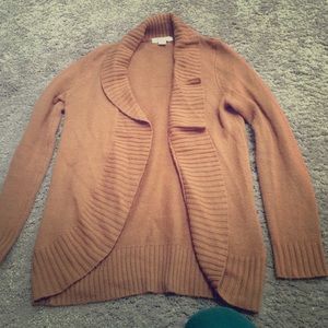 Light burnt brown sweater, buttonless, Forever 21