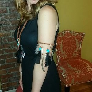 Boho Leather Arm Band