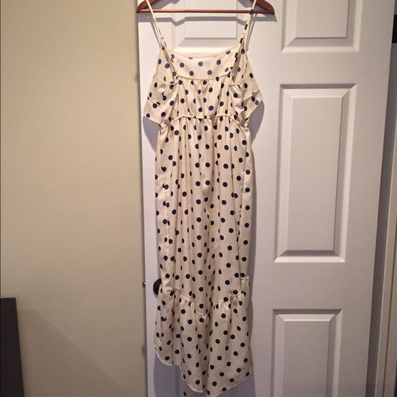 Off white polka dot summer dress - Picture 2 of 4