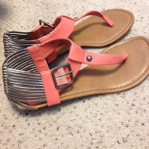 Pink summer sandals