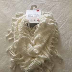 White Infiniti scarf