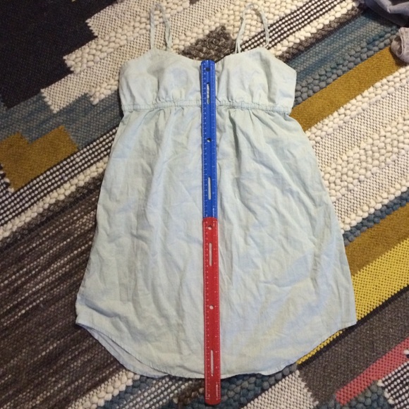 Teal striped long baby doll top - Picture 4 of 4