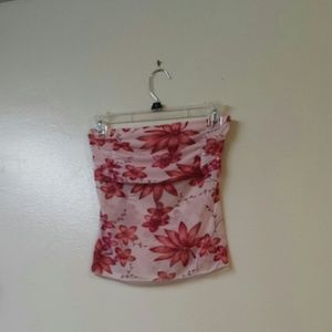 Flowered tube top