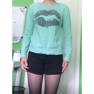 Turquoise Smooch Sweater 💋