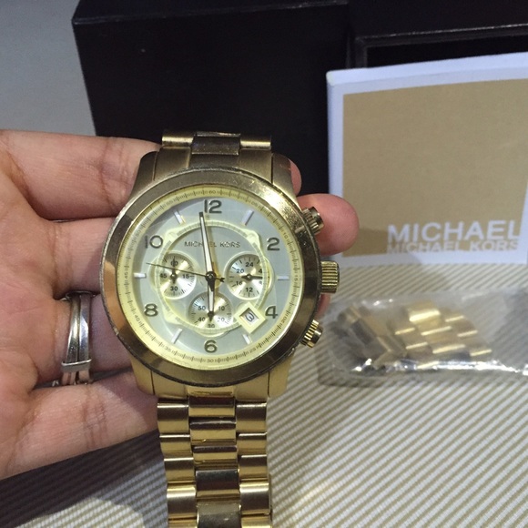 Authentic gold Michael Kors watch