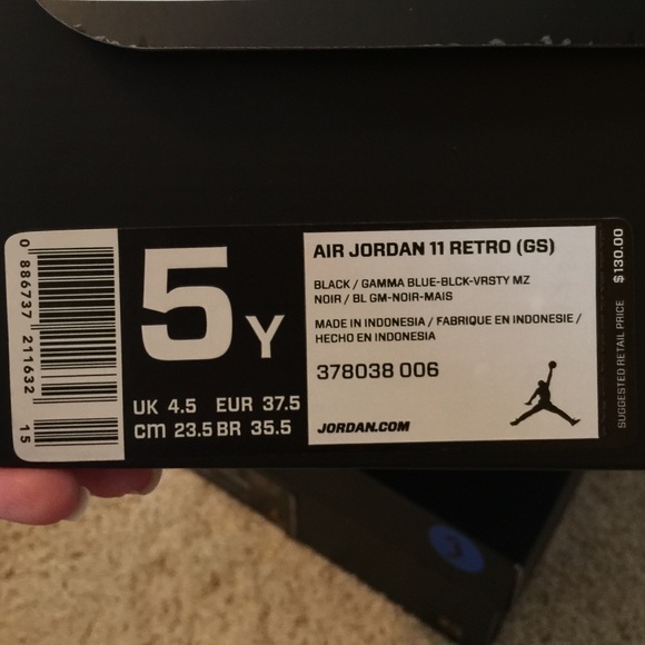 Jordan 11 retro black/gamma blue - Picture 3 of 4