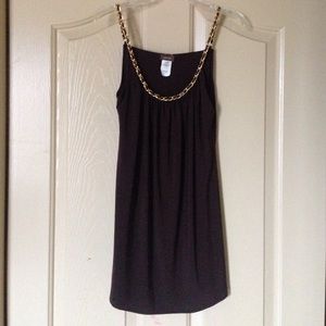 Dressy chocolate colored tank.
