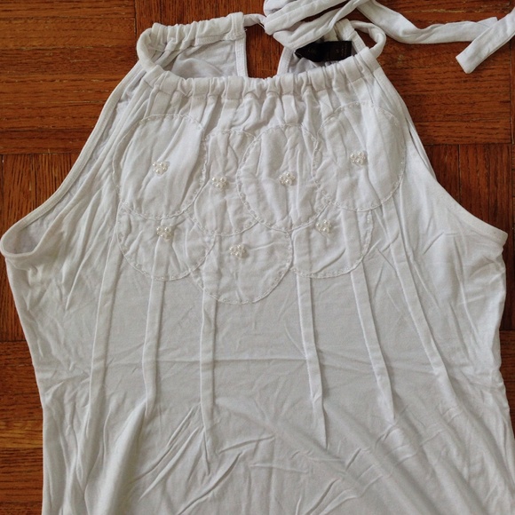 Beaded halter top