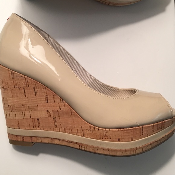 Tommy Hilfiger Shoes - Tommy Hilfiger Nude Wedges