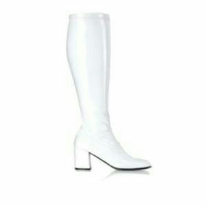 White Pleather Boots