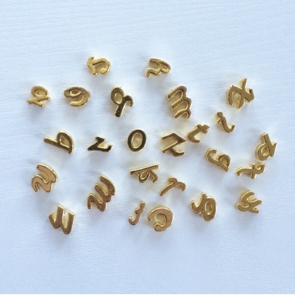 Custom Gold/Silver Monogram Initial Charm Necklace - Picture 3 of 4