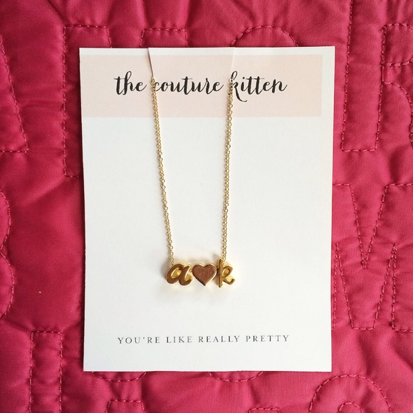 Custom Gold/Silver Monogram Initial Charm Necklace - Picture 2 of 4