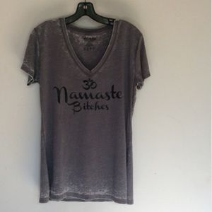 Namaste Bitches Burnout v neck
