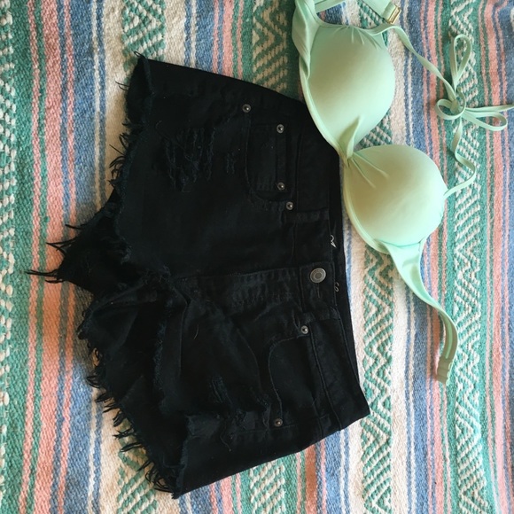 Final price reduction black high rise shorts