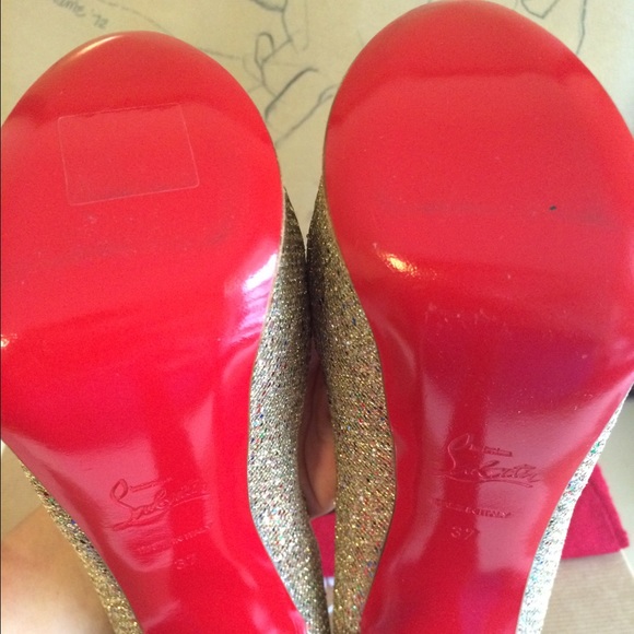 ⛔️SOLD⛔️Christian Louboutin Glitter Lady Peep - Picture 4 of 4