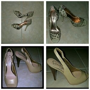 2 Pairs- Jessica Simpson Heels - BUNDLE