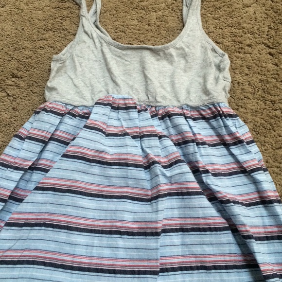 Long gray, blue, pink, baby doll top - Picture 3 of 4