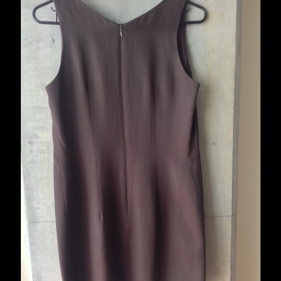 Chocolate Brown Shift Dress - Picture 2 of 3