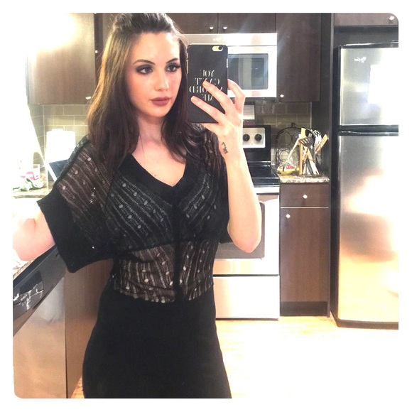 Black Knit Top