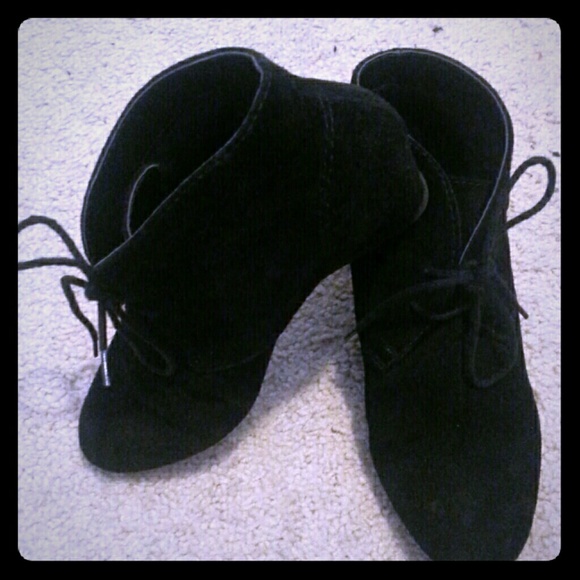 Suede booties