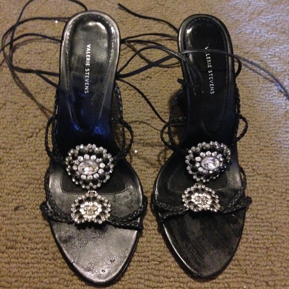Black wedges by Valerie Stevens